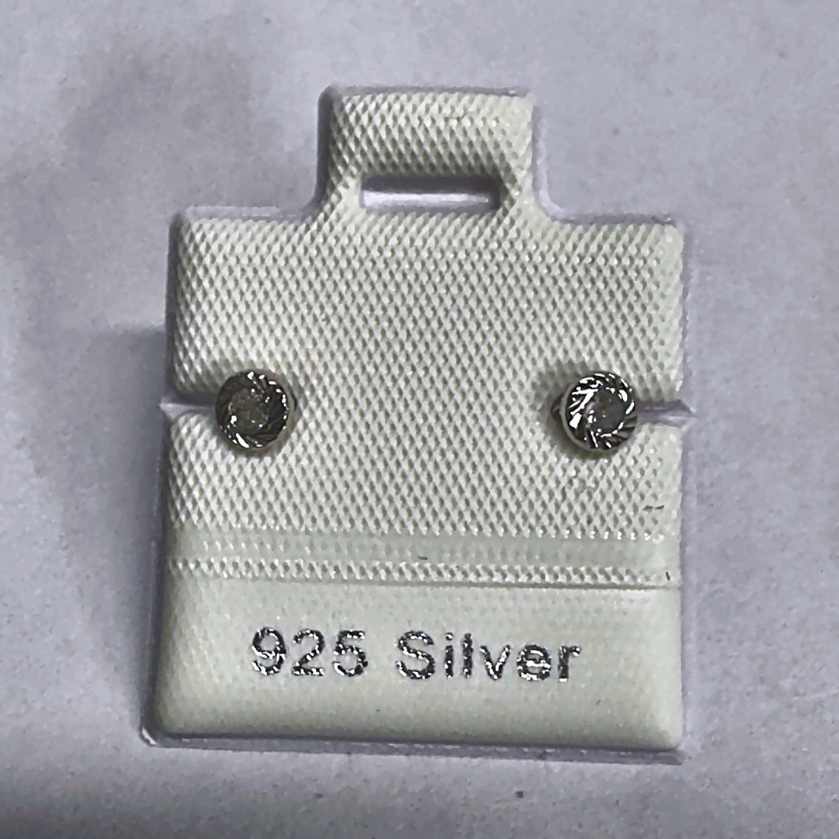 PL396-A 925 silver stud earrings, rhodium finish