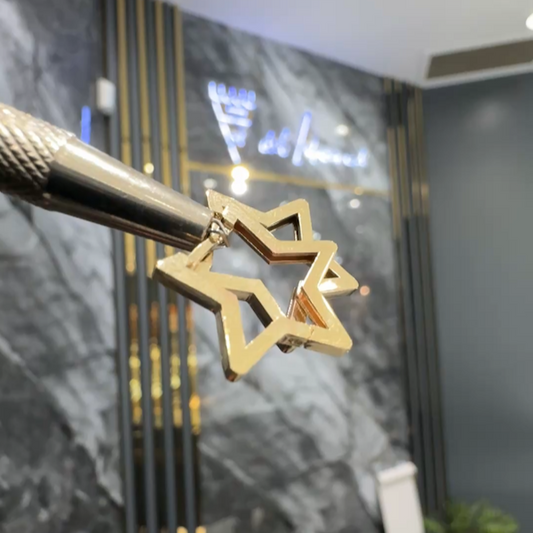 Star shape Huggies Earrings 10K Yellow Gold (2.3G Model SH-419) - Bijouterie Del Moral Brossard. Earrings