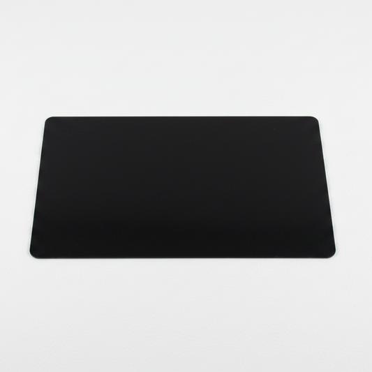 Black aluminum business card blank