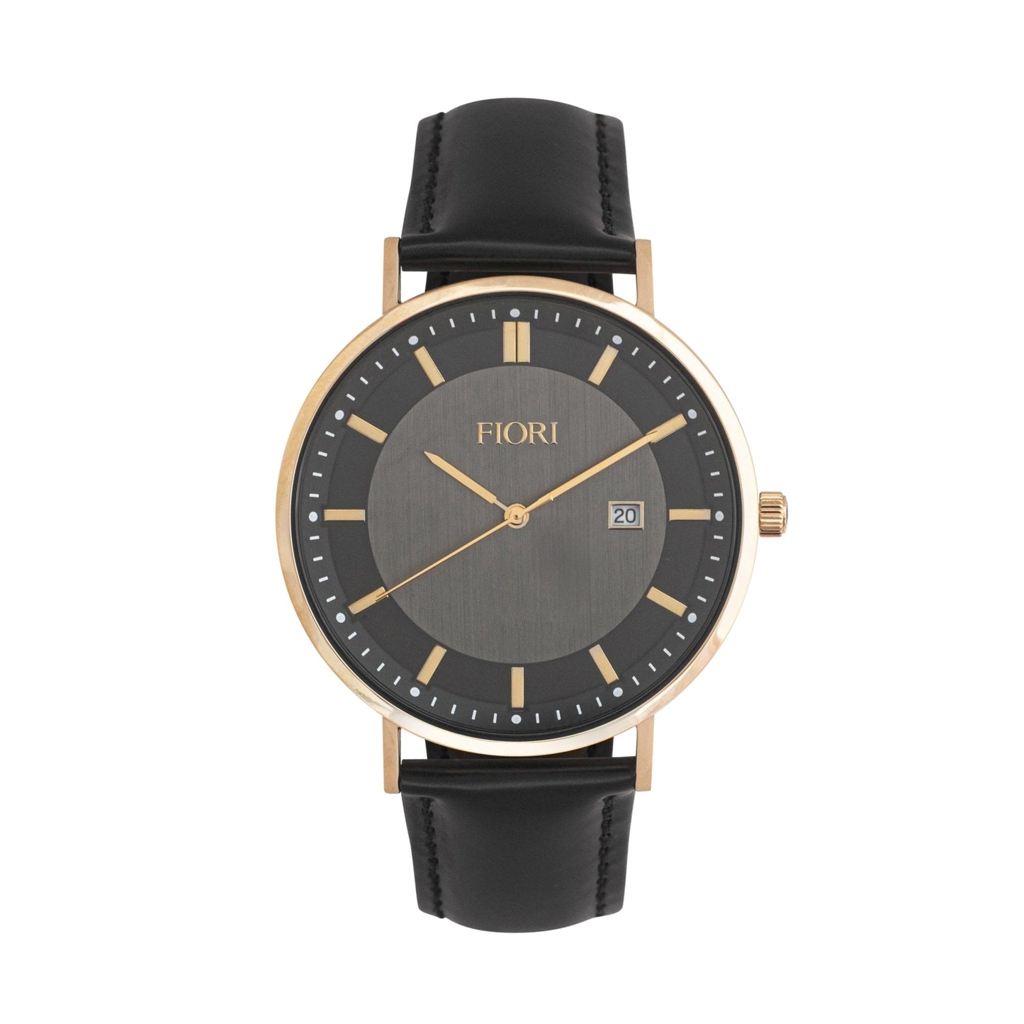 Montre homme Fiori 3813 - Montre moderne en acier noir