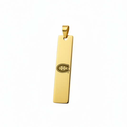 Small rectangle stainless steel pendant blank