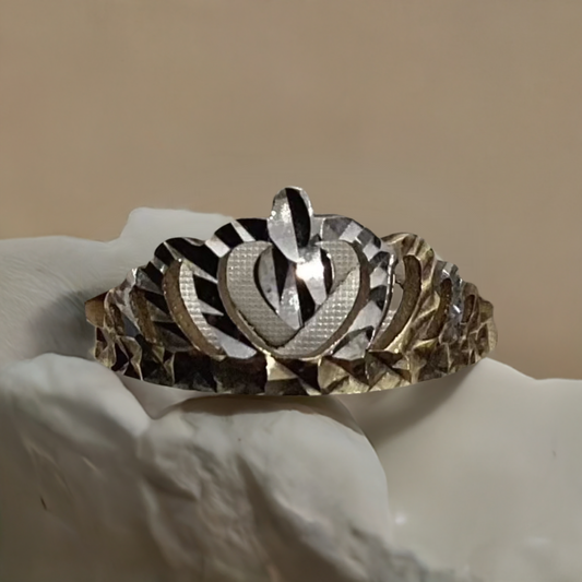 10K 2 tone Gold Women Ring 1.41g