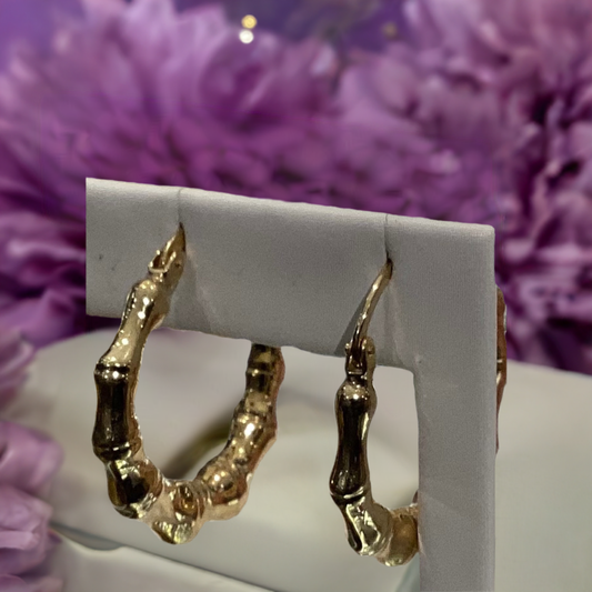 10K Y Huggie Gold Earrings 2.33g