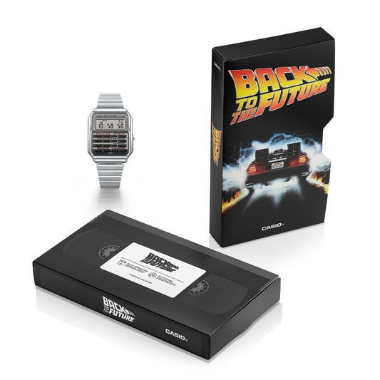 Casio CA-500WEBF-1A Back to the Future Calculator Watch - OUTATIME Edition