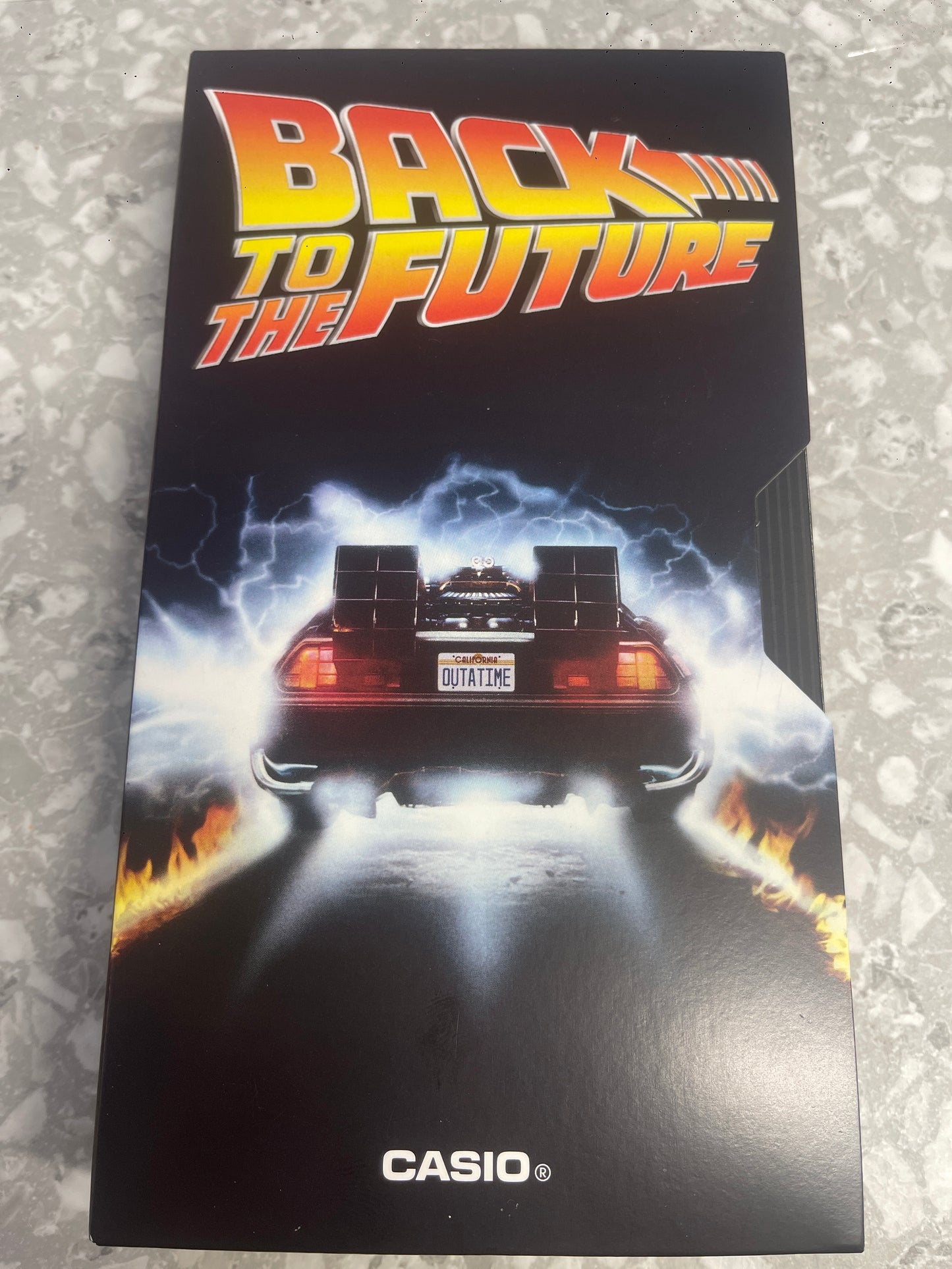 Casio CA-500WEBF-1A Back to the Future Calculator Watch - OUTATIME Edition