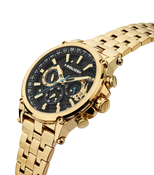 Police Taman 32083 Men's Watch - Gold Bold Timepiece
