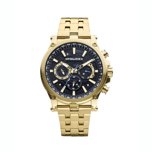 Police Taman 32083 Men's Watch - Gold Bold Timepiece