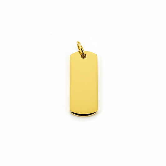 Small rectangular gold plated blank